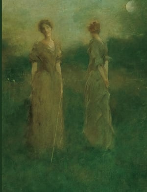 In the Garden (1892-1894) by Thomas Wilmer Dewing