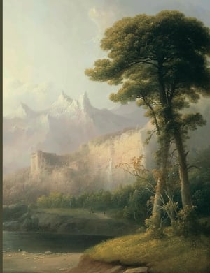 Fanciful Landscape (1834) by Thomas Doughty