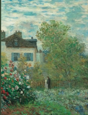 The Artist's Garden in Argenteuil (A Corner of the Garden with Dahlias) (1873) by Claude Monet